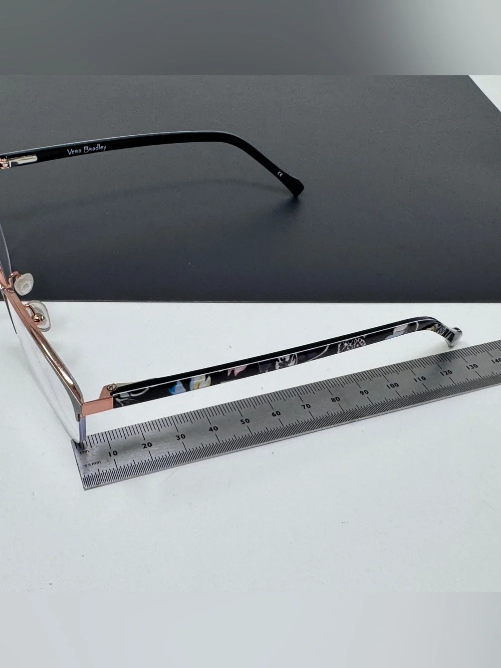 Vera Bradley Eyeglasses Frames Eileen Holland Garden HLG Black rose Gold 52-17